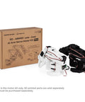AI Robotic Arm Kit With Servo Motors For AI Projects Dope Six DOF Open Source And NVIDIA Jetson Compatible, product box and components