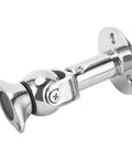 Premium Rotating Head Magnetic Door Stopper Made From 316 Marine Grade Stainless Steel With Self Aligning Adjustable Catch Holder close-up view