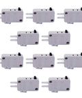 10 Pack Universal Micro Limit Switches for Microwave Oven and Freezer Doors V-15-1C25 Snap Action SPDT 1NO 1NC