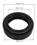 32mm Front Fork Dust Wiper Kit for Suspension Forks, low friction dust seal shown with diameter measurements in millimeters.