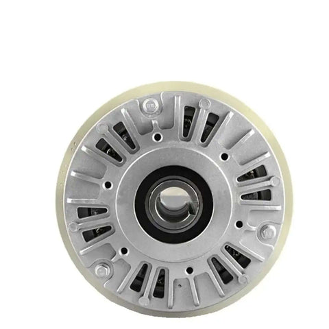 Front view of 5Kg Hollow Shaft Magnetic Powder Clutch With Winding Brake For Tension Control In Bagging Printing Packaging And Dyeing Machines Afterburner Style FL50B1