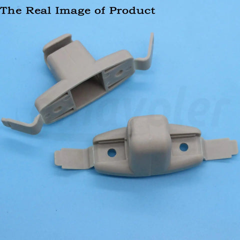 Beige Interior Sun Visor Hook Clip Bracket For BMW E46 323i 323Ci 325i 325Ci 325xi M3 Replacement 2 Pack OEM 51168243575