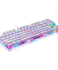 Legit Wired Gaming Keyboard With Hella Smooth Mechanical Feel And Straight Fire RGB Rainbow Backlight with compact design.