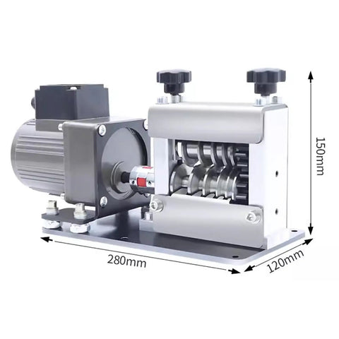 Heavy Duty Electric Wire Stripping Machine 150-250W Industrial Power Tool For Copper Recycling with stainless steel construction.