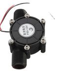 Portable Hydraulic Micro Hydroelectric Generator for Bikes, Automatic Water Flow Power Unit F50 Series Black 12V