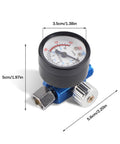 One Quarter Inch Spray Paint Gun Air Pressure Regulator With Pressure Gauge And Adjustable Regulating Valve for precise air control