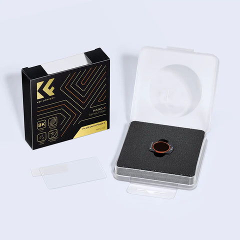 Variable ND Filter For DJI Osmo Pocket Three And Four ND Two To ND Thirty Two VND With Magnetic Mount in packaging