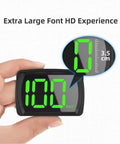 Dope Digital OBD2 Speedometer Destroys Midday Sun Glare For Chevy Volt Bolt EV EUV And Blazer EV showing clear green display.