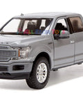 Ford F150 Limited Crew Cab Diecast Model Truck One Twenty Four Scale Abyss Gray With Opening Doors And Detailed Interior