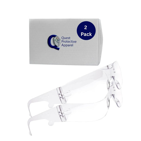 Anti Fog Safety Glasses Pack Of 2 Clear With Durable Polycarbonate Lenses For All Day High Impact Protection And UV Defense