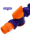 Plastic Air Hose Nozzle Fits Milling Machine Air Compressor Sick Design Cleans Dust Fast Cooling And Portable Misting System Ideal For Drill Mill Engraver Needs Airflow Keeps Gear Chill Heavy Duty Work Badass Pressure Super Solid, blue and orange adjustable plastic air nozzle