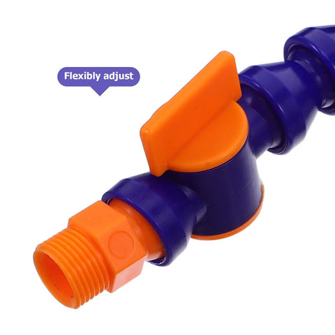 Plastic Air Hose Nozzle Fits Milling Machine Air Compressor Sick Design Cleans Dust Fast Cooling And Portable Misting System Ideal For Drill Mill Engraver Needs Airflow Keeps Gear Chill Heavy Duty Work Badass Pressure Super Solid, blue and orange adjustable plastic air nozzle
