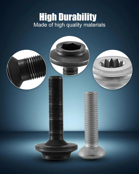 Heavy Duty Wheel Hub Bearing Axle Bolt Kit Fits Audi A4 Quattro A5 A6 A7 A8 Q5 R8 And Porsche Macan close-up of bolts