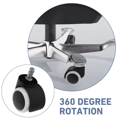 Smooth Operator Replacement Casters For Office And Gaming Chairs With 10mm Circlip Rod And Flawless 360 Spin Easy Peasy Install Glides Right Across Hardwood Or Carpet 4 Piece Set