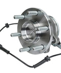 RWD Front Wheel Bearing And Hub Assembly Kit Fits Nissan Frontier 2005 To 2025 For Pathfinder 2005 To 2012 Xterra 2005 To 2015 And Suzuki Equator 2009 To 2012 No Fuss Install Complete Front Hub Replacement visible with 6-bolt, ABS-ready hub