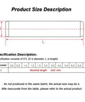 Diagram showing size specifications for Stainless Steel Dowel Marker Pins Set 200 Pieces M3 304 Locating Assortment Kit.