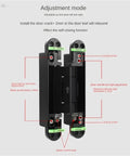 Heavy Duty Hydraulic Buffer Door Hinges With Silent Adjustable Damping For Smooth Invisible Installation On Interior And Exterior Doors showing adjustment mode features.