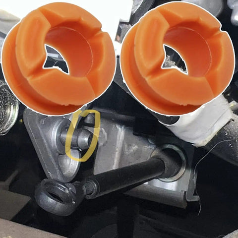 Automatic Transmission Shift Cable Bushing Repair Kit For SUVs And Trucks, DIY Ready And Easy Install shown with bushings