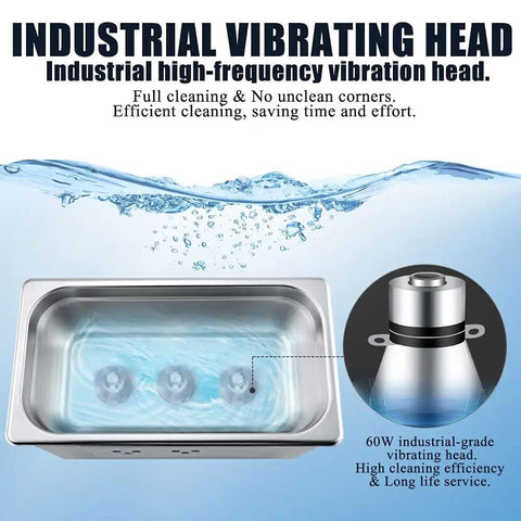 Heavy Duty 4.5L Ultrasonic Cleaner With 180W Cleaning Power And 150W Heating 304 Stainless Steel Tank industrial head