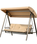 Beefed Up Replacement Canopy Top Cover For Style Selections Track Arm Rest Swing GCS00395A Beige Built With Reinforced RipLock 350 Fabric