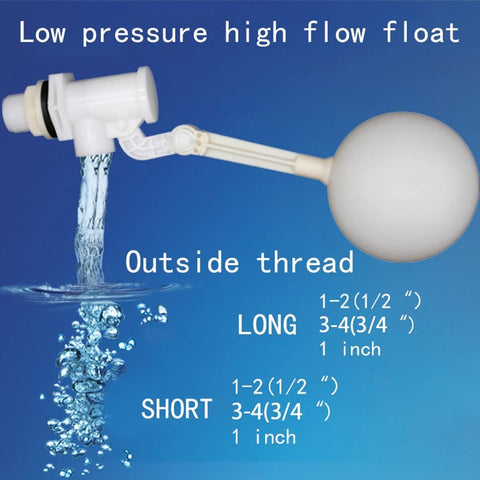 Adjustable Aquarium Float Valve Built Badass Tough For Low Pressure Water Control Featuring Massive Flow Capacity Durable Pom Construction Anti Backflow Protection No Fuss Setup For Chemical Tanks Three To Four Inches with water flow
