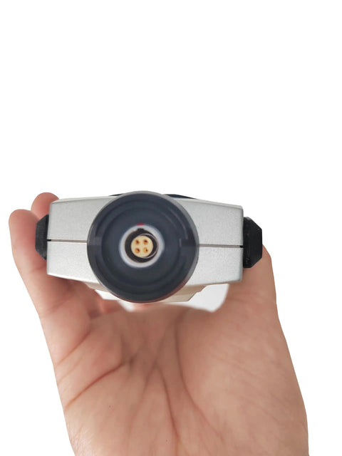 Front view of Heavy Duty Portable Vibration Analyzer Meter With Sick Precision and Kickass Build Quality for Measuring Acceleration Velocity Displacement on Industrial Machinery.