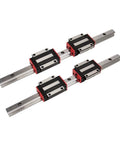 Beefy Linear Guide Rail Set With HGH15CA And HGH20CA Carriages 6 Pieces Lengths From 300 To 1500MM Stainless Steel Rails For CNC Machines 3D Printers And Motion Systems Smooth Glide And High Precision Rail Guide. linear rails with carriages