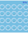 Silicone O Rings 20 Pack 16 Mm Outer Diameter 10 Mm Inner Diameter 3 Mm Cross Section VMQ Seal Gasket White For Wide Range Sealing Applications Antistatic Waterproof Heat Ozone Aging Resistant, 20 white rings