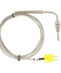 EGT Thermocouple K Type Exhaust Gas Temperature Probe With Exposed Tip And 1 8 NPT Thread Connector Flexible Stainless Steel Sensor