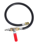 Engine Air Valve Holder Pressure Pipe With Ball Valve M12 M14 To Quarter Inch NPT For Valve Spring Replacement And Cylinder Leak Testing