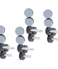 M6 Thread PTFE Levelers Anti Slip Glides For Chairs Tables Cabinets 20 Pack Easy Move Pads with screw-on design.