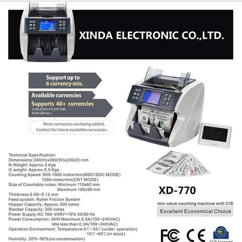 Professional Business Cash Counter With Advanced Anti Fake Sensor And Bright Led Display Smashes Through 1000 Bills Per Minute