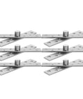 Beefy Set Of 6 Stainless Steel Invisible Concealed Door Pivot Hinges 360 Degree Heavy Duty Hidden Rotation Hardware displayed