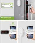 Fridge And Freezer Temperature Monitor With Flat Probe And App Alerts BLE Addon For Your Smart Hub System Works With H1 H2 H3 H5 H6 Hubs Easy Setup No Extra Kit Needed Keeps Cold Readings On Point. Flat probe sensor with app alerts, anti-false alarm, hub offline and low battery notification