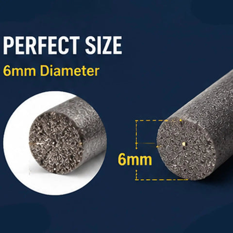 Close-up view of 6mm Heavy Duty Foam Backer Rod For Concrete Crack Filling showing diameter measurement and texture.