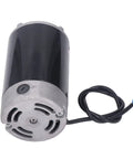 Heavy Duty Mini Lathe Motor Replacement 750W High Speed 6000RPM With M10 Shaft 40mm And 110V Iron Housing top view with cable.
