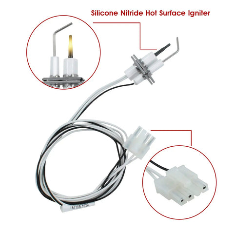 Flame Rod Sensor Igniter 24V Replacement For Honeywell Q3400A 1024 U Q3450 Q3620 Q3480 R42640 001 And SV9500M Valve shown