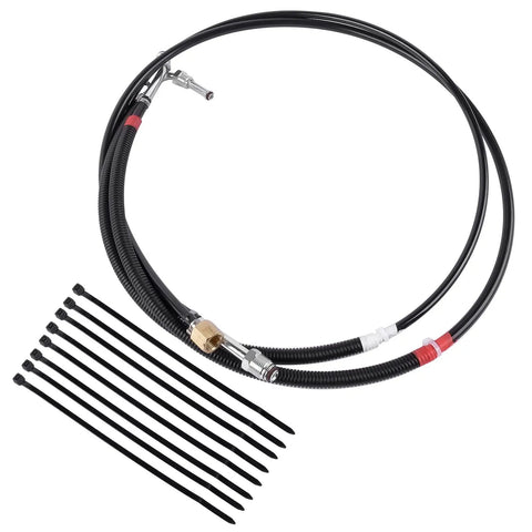 Ultimate Fuel Line Kit For Chevy Gmc 4.3L 5.0L 5.7L 7.4L C/K 1500/2500 Trucks 88-96 Total TBI Supply Return Hose Upgrade Complete Set fuel lines with zip ties