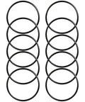 10 Piece Drive Belt Replacement Kit For Power Tools And Machines Elastic Rubber Belts With Stable Tension For Smooth Transmission No Slippage Durable Set For Home DIY And Pro Use, black rubber belts
