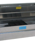 Open crossbox showing interior, compatible with J Bolt Catch For Crossboxes Kit Of 2 With Securing Nuts In Durable Steel.