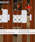 Personal Security Window And Door Alarm Bell Wireless Sensor System Pack Of 10 for home protection showing activation and deactivation state