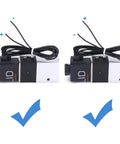 12 Volt DC Electric Solenoid Valve Two Way Normally Closed One Quarter Inch NPT Direct Acting Aluminum Alloy IP65 Rated Valve For Clean Air And Water Control, Compact Lightweight Design Plug And Play Easy Install And Durable Construction, Dual View Image