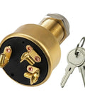 Keyed Marine Boat Ignition Switch With Keys 3 Terminals 3 Position Off Run Start 12V 15A Heavy Duty Marine Electrical Switch For Boats