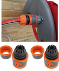 30 Piece Garden Hose Quick Connector Set With Faucet Extender Water Gun And Hose Connection Joint Watering Pipe Fitting For Quick Leak Free Attachments Plus Easy DIY Yard Watering plastic hose connector on hose reel