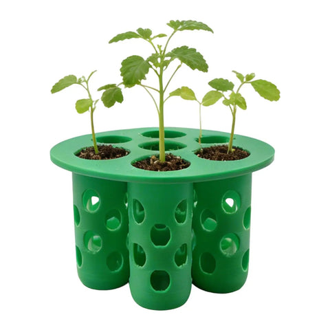 Green Hydroponic Seedling Starter Tray With Breathable Hole Design For No Fuss Soilless Planting Holder For Beginners Indoor Or Outdoor Gardening.