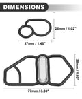 VTEC Solenoid Gasket And Spool Valve Filter Screen For Honda Civic 1996 Through 2005 Del Sol 1996 1997 Prelude 1995 Through 2001 Rubber Metal Construction