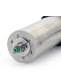 Professional Grade Beast 1.8KW Spindle Motor With Automatic Tool Change For CNC Router close-up view of motor's front with silver finish.