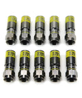 Klein Tools VDV812-606 F-connector for RG6/6Q coax, universal compression, male, 10-pack