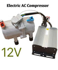 Slap On That Cool With This Direct Fit 12V Electric Air Conditioning Compressor For Cars Trucks And Motorhomes That Drops Scorching Cabin Temps In Short Order, aluminum housing, 12V, compact design.