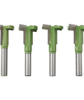 Heavy Duty Hard Alloy T Slot Cutters 8mm Shank For Woodworking: Set of 4 precision router bits with carbide steel for clean grooves.